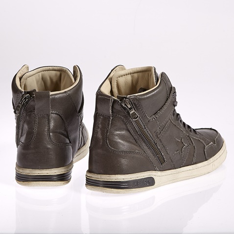 CONVERSE-Unisex μποτάκια John Varvatos καφέ-ανθρακί