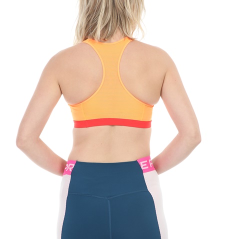 NIKE-Γυναικείο αθλητικό μπουστάκι NIKE Pro Fierce πορτοκαλί