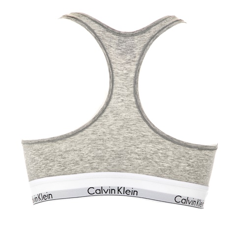 CK UNDERWEAR-Γυναικείο αθλητικό σουτιέν CK UNDERWEAR BRALETTE UNLINED γκρι