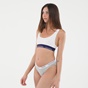 CK UNDERWEAR-Γυναικείο σουτιέν μπουστάκι CK UNDERWEAR 0000F3785E UNLINED BRALETTE λευκό μοβ