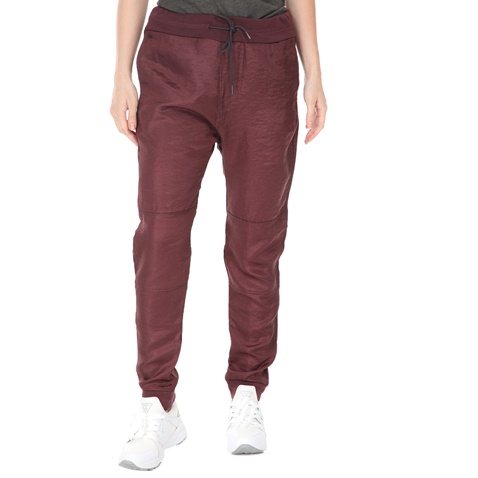 G-STAR RAW-Γυναικείο παντελόνι G-STAR RAW brnsn 3d p tp w μπορντό