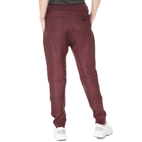 G-STAR RAW-Γυναικείο παντελόνι G-STAR RAW brnsn 3d p tp w μπορντό