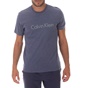 CK UNDERWEAR-Ανδρικό κοντομάνικο φανελάκι CK UNDERWEAR μπλε