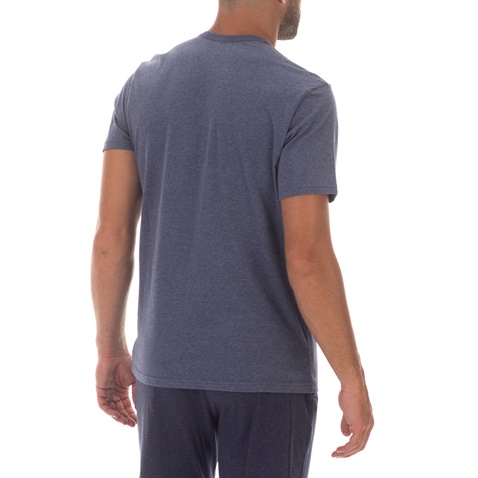 CK UNDERWEAR-Ανδρικό κοντομάνικο φανελάκι CK UNDERWEAR μπλε