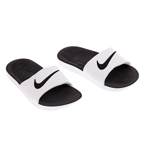 NIKE-Παιδικές παντόφλες  NIKE KAWA SLIDE ασπρόμαυρα
