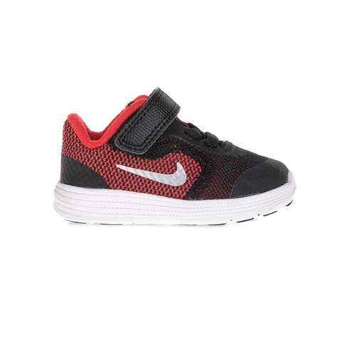 NIKE-Βρεφικά παπούτσια NIKE REVOLUTION 3 μαύρα - κόκκινα