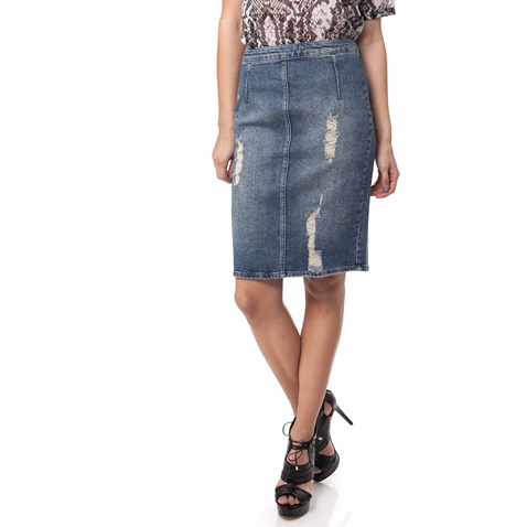 CALVIN KLEIN JEANS-Γυναικεία φούστα Calvin Klein Jeans μπλε