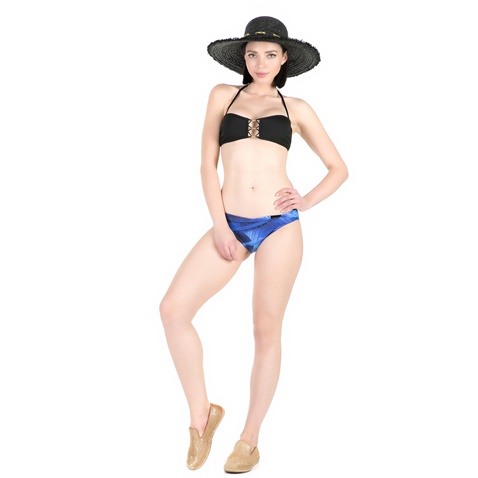 CK UNDERWEAR-Γυναικείο σλιπ μπικίνι CK Underwear BELTED FULL μπλε