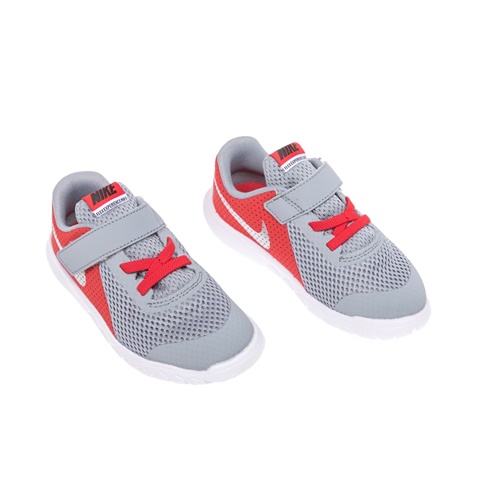 NIKE-Βρεφικά παπούτσια NIKE FLEX EXPERIENCE 5 (TDV) γκρι-κόκκινα