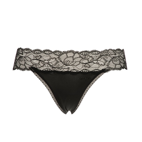 CK UNDERWEAR-Γυναικείο thong σλιπ CK UNDERWEAR μαύρο