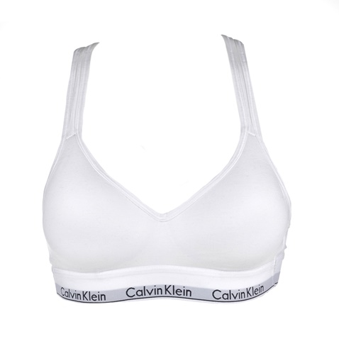 CK UNDERWEAR-Γυναικείο αθλητικό σουτιέν LIGHTLY LINED BRALETTE CK UNDERWEAR λευκό  