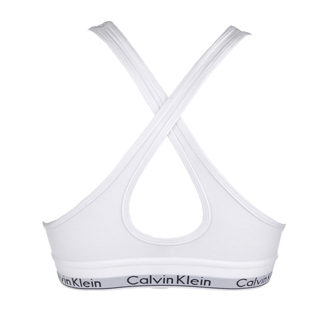 CK UNDERWEAR-Γυναικείο αθλητικό σουτιέν LIGHTLY LINED BRALETTE CK UNDERWEAR λευκό  