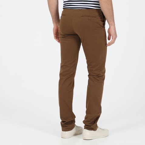DORS-Ανδρικό chino παντελόνι DORS 8027 καφέ