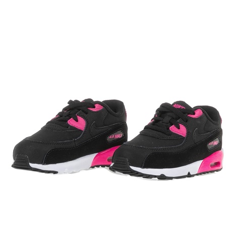 NIKE-Βρεφικά αθλητικά παπούτσια NIKE AIR MAX 90 LTR (TD) μαύρα-ροζ
