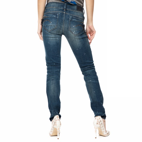 G-STAR RAW-Γυναικείο τζιν παντελόνι G-STAR RAW Midge Cody Mid Skinny μπλε με ξεβάμματα