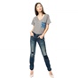 G-STAR RAW-Γυναικείο τζιν παντελόνι G-STAR RAW Midge Cody Mid Skinny μπλε με ξεβάμματα