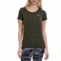NIKE-Γυναικεία αθλητική μπλούζα NΙKΕ DF KNIT TOP χακί-μαύρη