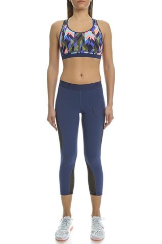 NIKE-Γυναικείο αθλητικό μπουστάκι Nike PRO Fierce GEO PRSM πολύχρωμο