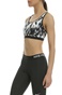 NIKE-Γυναικείο αθλητικό μπουστάκι Nike PRO Fierce GEO PRSM άσπρο - μαύρο