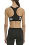 NIKE-Γυναικείο αθλητικό μπουστάκι Nike PRO Fierce GEO PRSM άσπρο - μαύρο