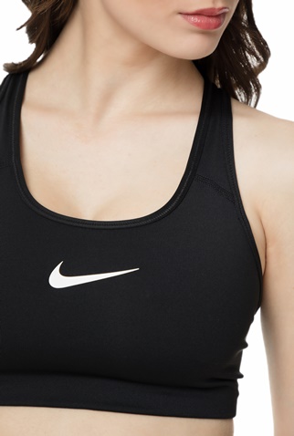 NIKE-Γυναικείο αθλητικό μπουστάκι NIKE SWOOSH μαύρο 