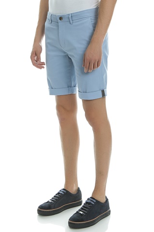 BEN SHERMAN-Ανδρική βερμούδα STRETCH SLIM CHINO μπλε