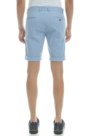 BEN SHERMAN-Ανδρική βερμούδα STRETCH SLIM CHINO μπλε