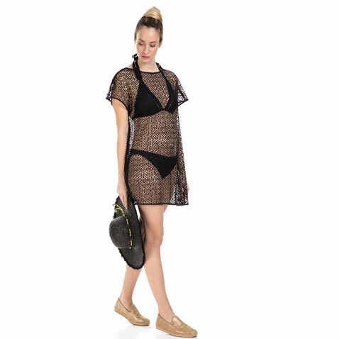 TED BAKER-Γυναικείο καφτάνι TED BAKER CALLEA μαύρο 