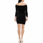 JUICY COUTURE-Γυναικείο μίνι φόρεμα off the shoulder Juicy Couture μαύρο