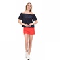 JUICY COUTURE-Γυναικεία off the shoulders μπλούζα MICROTERRY JUICY COUTURE μπλε