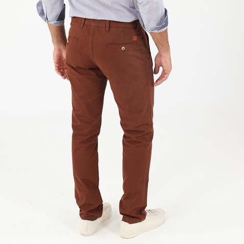 DORS-Ανδρικό παντελόνι chinos vintage DORS καφέ