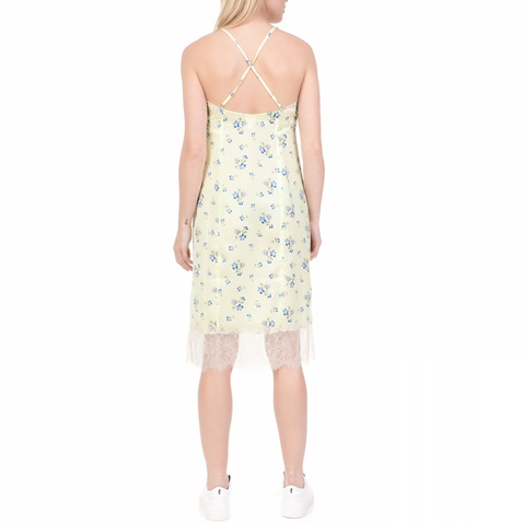 JUICY COUTURE-Γυναικείο midi φόρεμα  LACE SLIPJUICY COUTURE φλοράλ