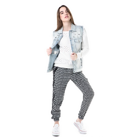 JUICY COUTURE-Γυναικείο αμάνικο τζιν jacket  cheeky wash grommets Juicy Couture 