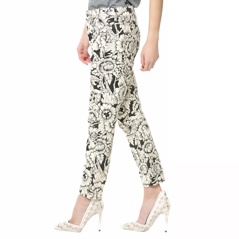 G-STAR RAW-Γυναικείο παντελόνι 5622 3D mid boyfriend COJ φλοράλ