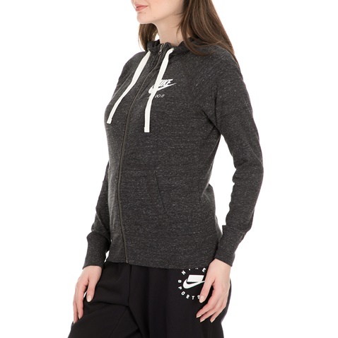 NIKE-Γυναικεία φούτερ ζακέτα NIKE SPORTSWEAR GYM VNTG μαύρη