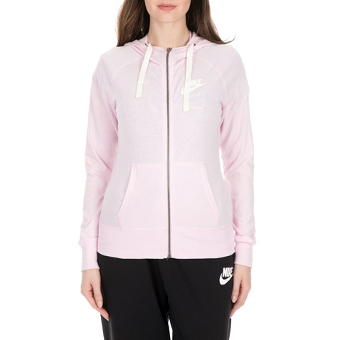 NIKE-Γυναικεία φούτερ ζακέτα NIKE SPORTSWEAR GYM VNTG ροζ