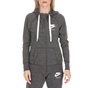 NIKE-Γυναικεία φούτερ ζακέτα NIKE GYM VNTG FZ ανθρακί