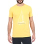 LACOSTE-Ανδρικό t-shirt LACOSTE κίτρινο