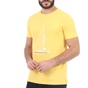 LACOSTE-Ανδρικό t-shirt LACOSTE κίτρινο