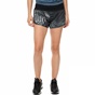 NIKE-Γυναικείο σορτς NIKE FLX SHORT 3IN RIVAL PR μαύρο-γκρι με μοτίβο 