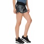 NIKE-Γυναικείο σορτς NIKE FLX SHORT 3IN RIVAL PR μαύρο-γκρι με μοτίβο 