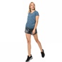 NIKE-Γυναικείο σορτς NIKE FLX SHORT 3IN RIVAL PR μαύρο-γκρι με μοτίβο 