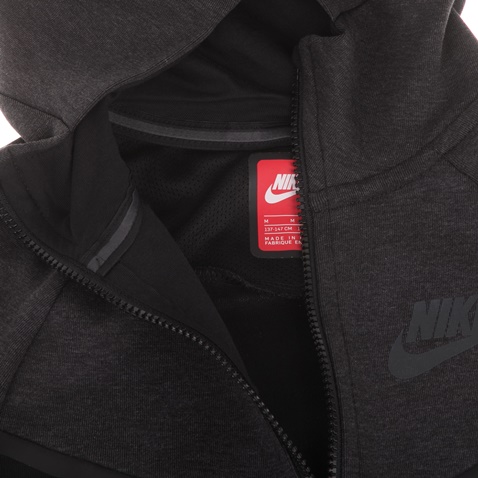 NIKE-Παιδική ζακέτα φούτερ NIKE NSW TCH FLC WR FZ μαύρη