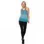 NIKE-Γυναικείο αθλητικό φανελάκι Nike Dri FIT KNIT μπλε-γκρι