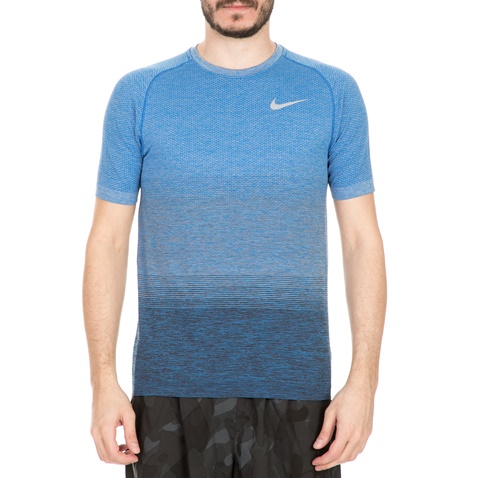 NIKE-Ανδρική αθλητική κοντομάνικη μπλούζα NIKE DF KNIT γαλάζιο