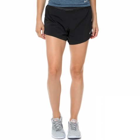NIKE-Γυναικείο αθλητικό σορτς AROSWFT SHORT 4IN μαύρο 
