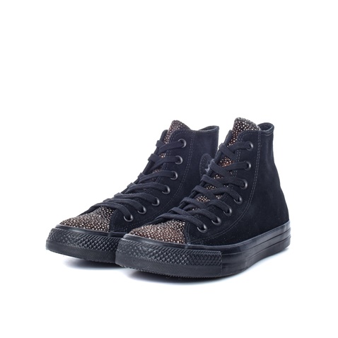 CONVERSE-Γυναικεία μποτάκια Chuck Taylor All Star Hi CONVERSE μαύρα  