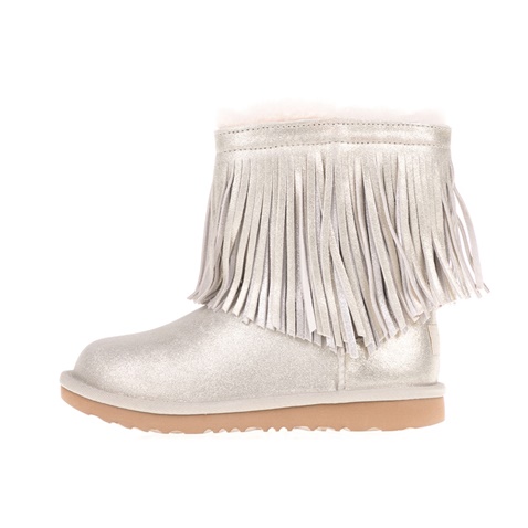 UGG -Παιδικά μποτάκια UGG CLASSIC SHORT II FRINGE χρυσά