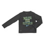 NIKE -Αγορίστικη μακρυμάνικη μπλούζα NIKE KIDS WRITE THE FUTURE Dri-FIT γκρι
