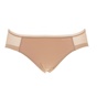 CK UNDERWEAR-Γυναικείο κλασικό σλιπ με ημιδιαφάνεια CK UNDERWEAR μπεζ